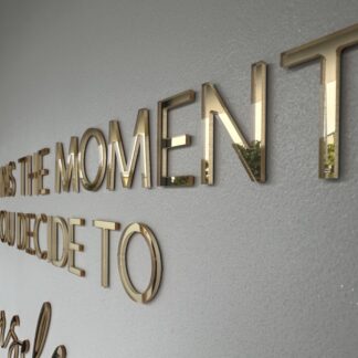 Custom Wall-Mounted Sign